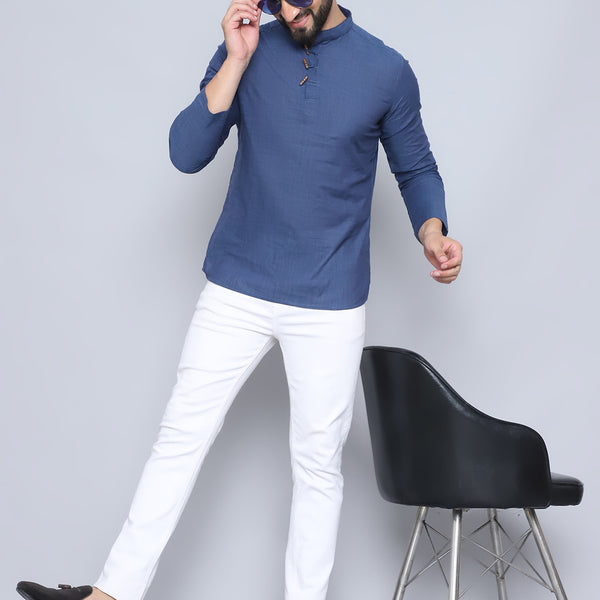Even Apparels Men's Loop Wooden Button Kurta - Distacart