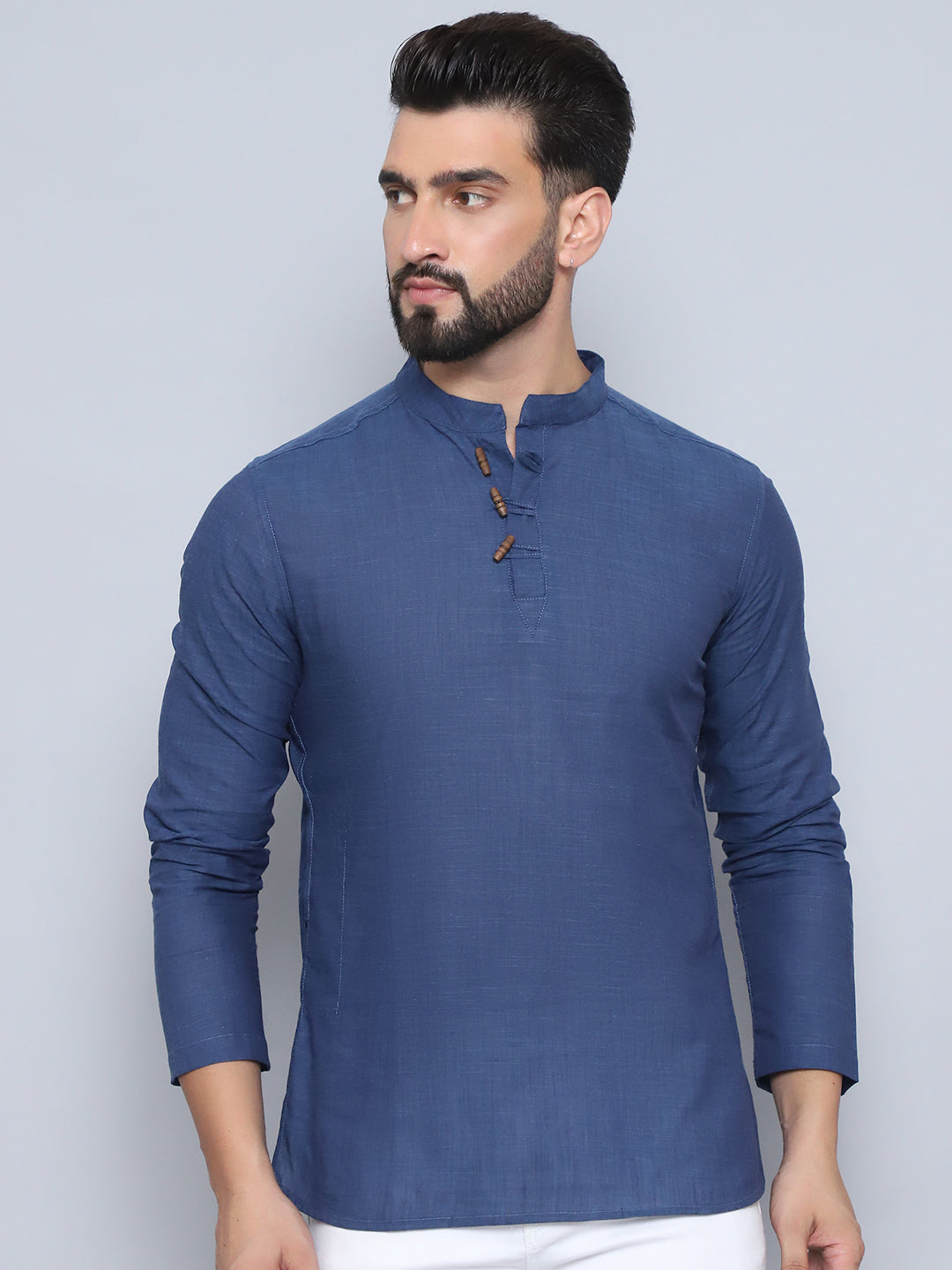 Even Apparels Men's Loop Wooden Button Kurta - Distacart