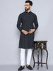 Even Apparels Men's Pure Cotton Black Kurta - Distacart