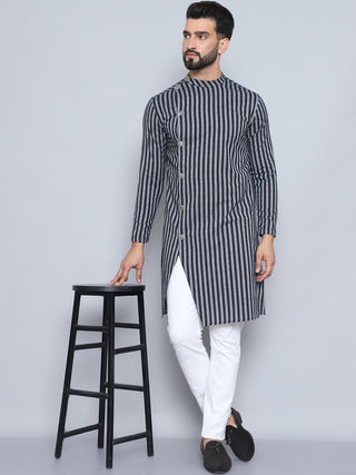 Even Apparels Men's Pure Cotton Black Sherwani Kurta - Distacart