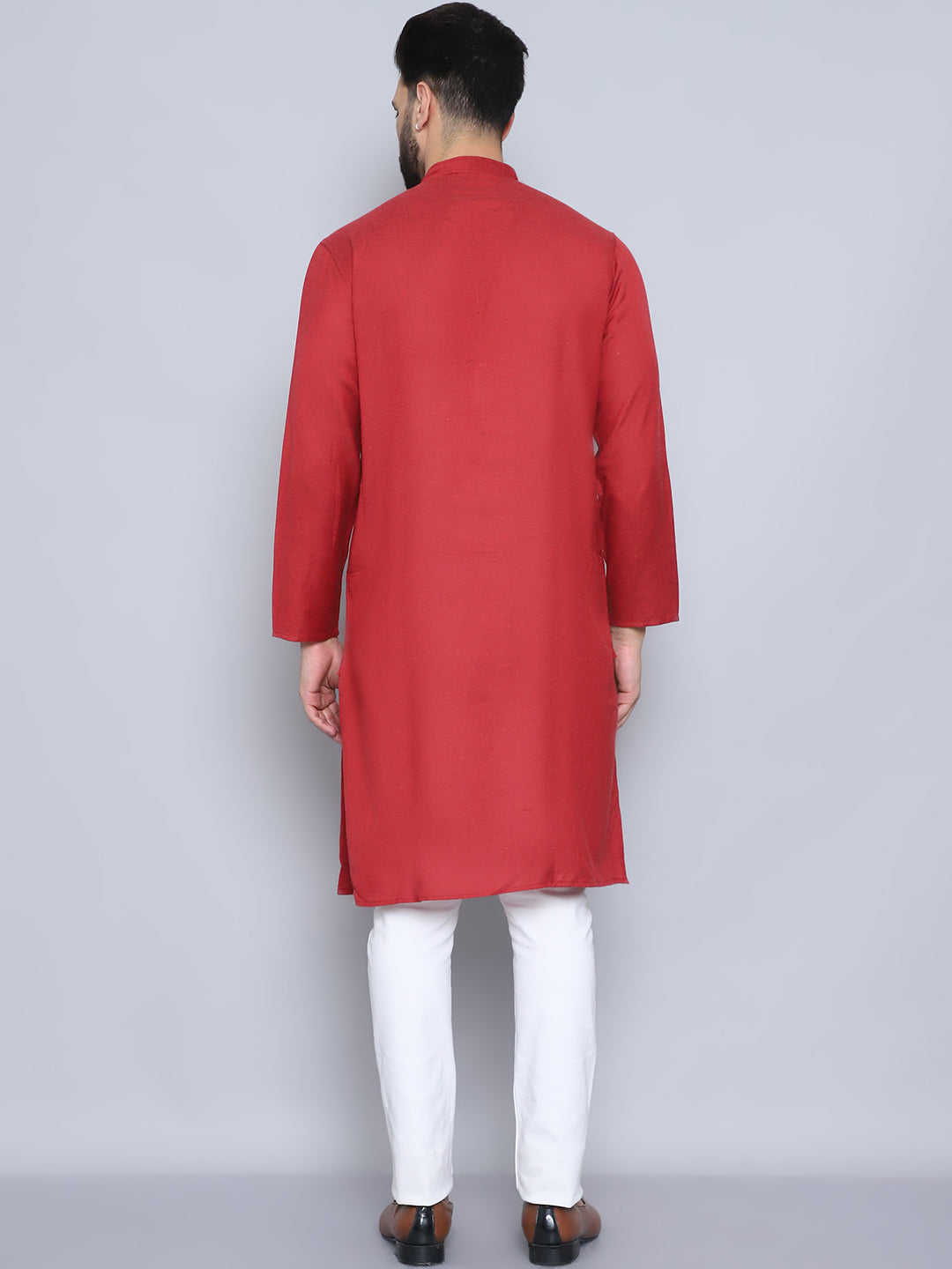 Even Apparels Men's Pure Cotton Rust Kurta - Distacart
