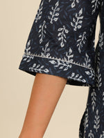 Thumbnail for Aramya Straight Soft Cotton Block Print Women's Kurta - Blue - Distacart