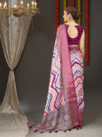 Thumbnail for Vedant Vastram Wine Color Kanjeevaram Silk Saree - Wine - Distacart