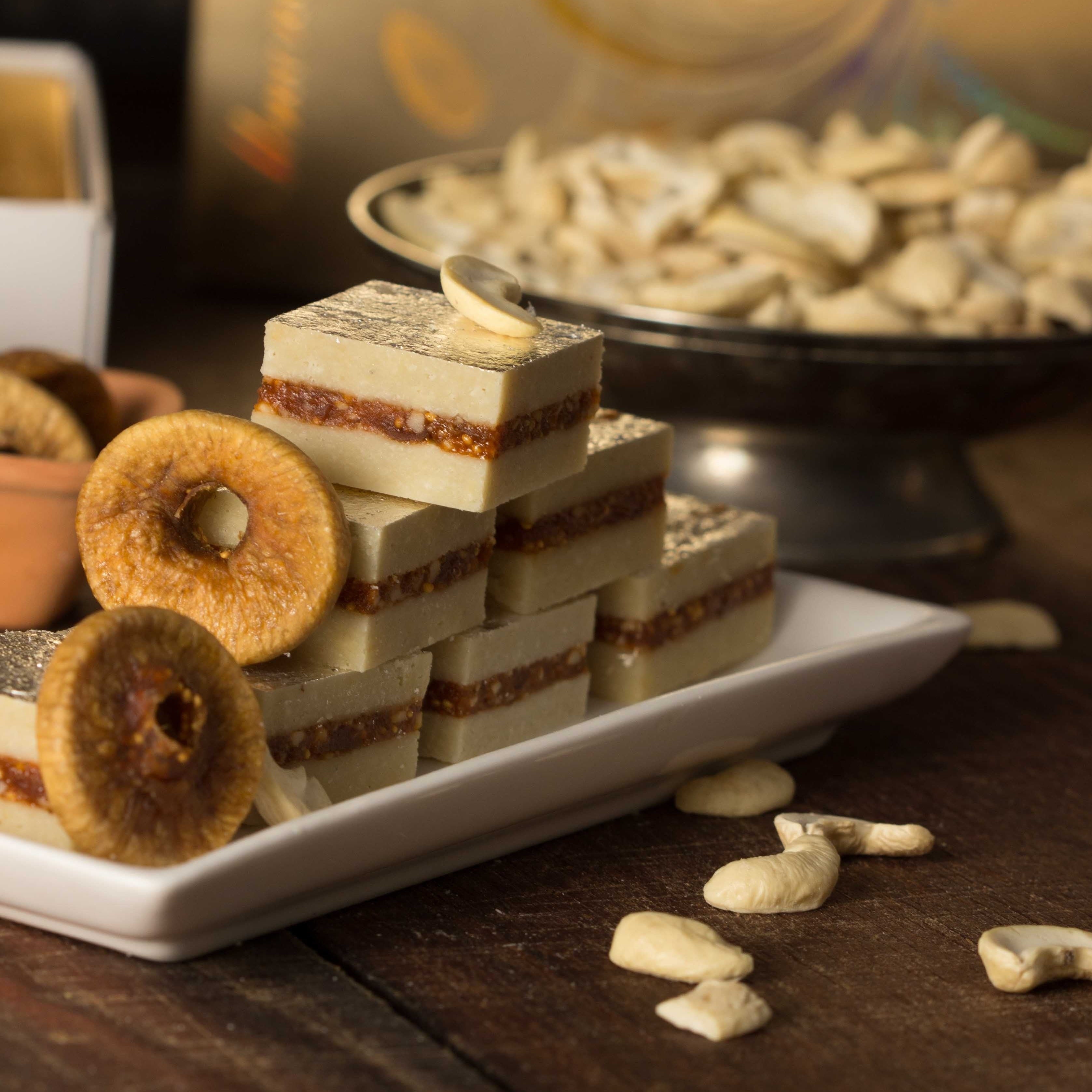 Almond House Kaju Anjeer Burfi