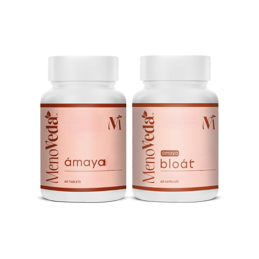 Menoveda Amaya Tablets & Bloat Capsules Combo - Dista