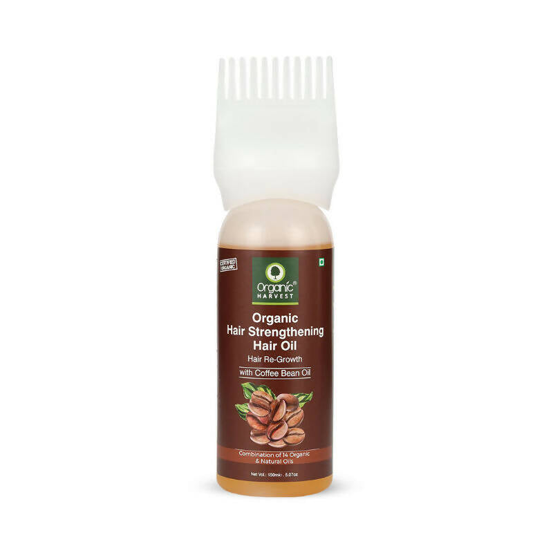 Organic Harvest Organic Hair Strengthening Hair Oil Hair Re-Growth With Coffee Bean Oil - Distacart