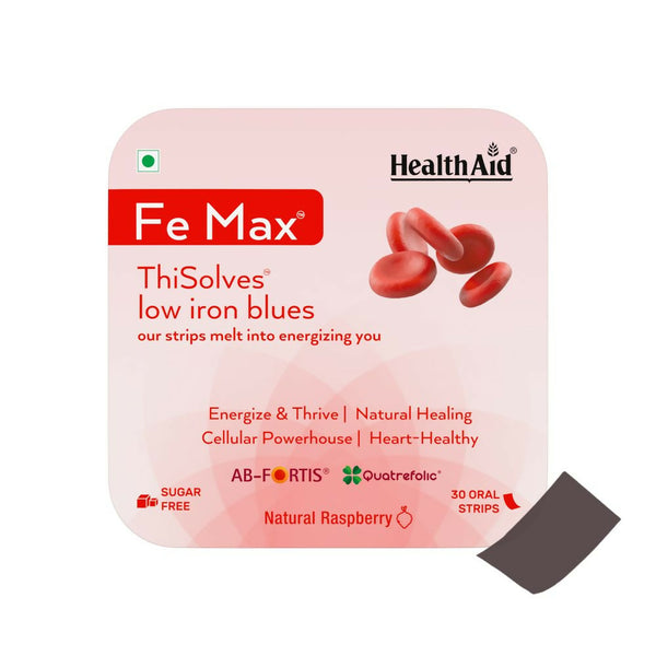 HealthAid Fe Max ThiSolves Oral Strips - Distacart