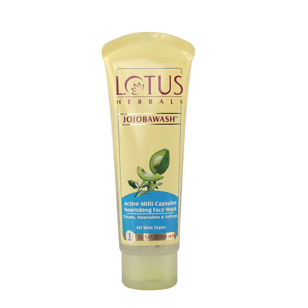 Lotus Herbals Jojobawash Active Milli Capsules Nourishing Face Wash - Distacart