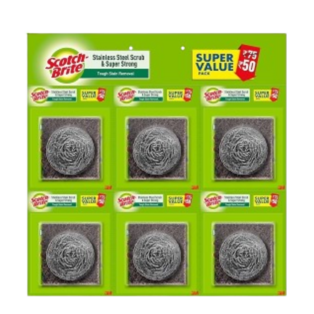 Scotch-Brite Steel Ball and Super Strong - Pack of 6 - Dista