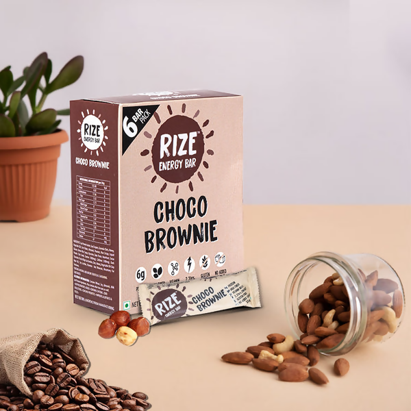 Rize Energy Bar Choco Brownie - Distacart