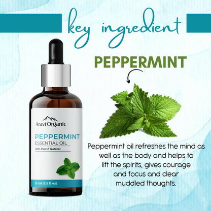 Aravi Organic Peppermint Essential Oil - Distacart