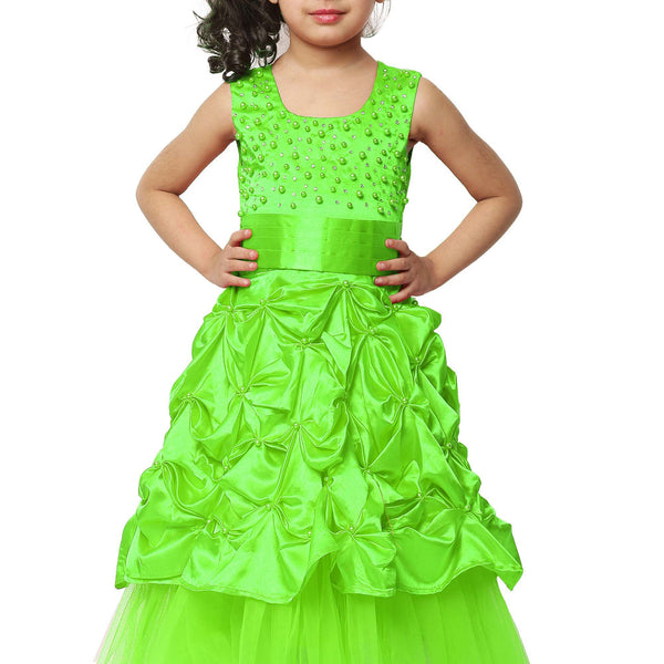 Asmaani Kids Party Wear Stylish Dresses, Perfect for Parties, Functions & Vacations - Mint Green