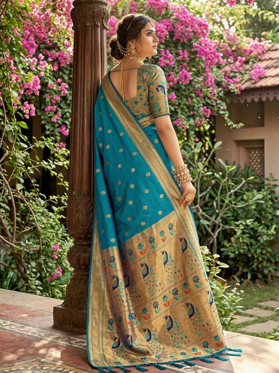 Shree Shyam Fashion Sky Blue Soft Silk Saree - Dista