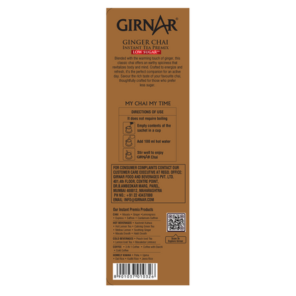 Girnar Instant Tea Premix With Ginger (Low Sugar) - Distacart
