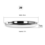 Thumbnail for Sumeet Stainless Steel Dinner Plates - Dista