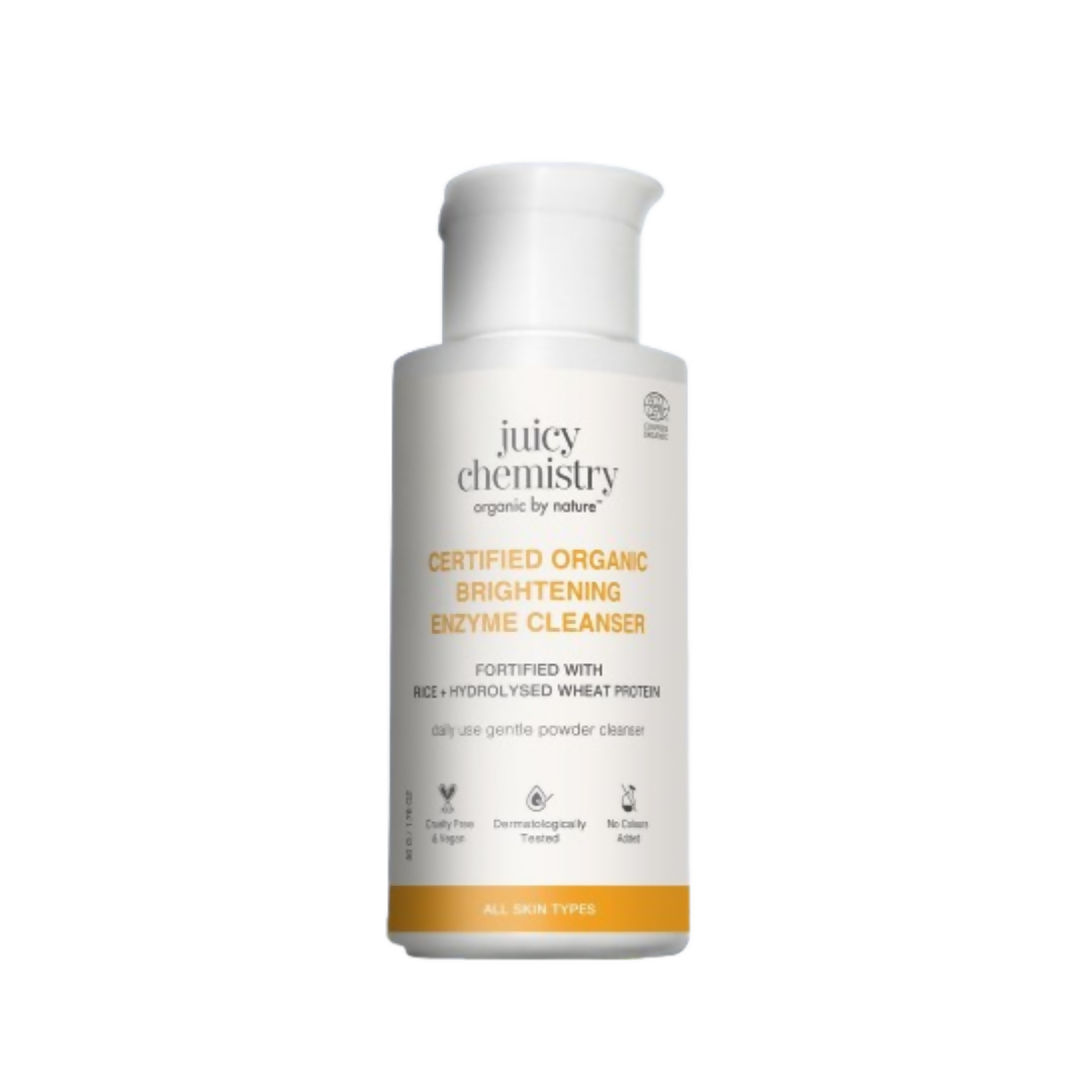 Juicy Chemistry Certified Organic Brightening Enzyme Cleanser - Distacart