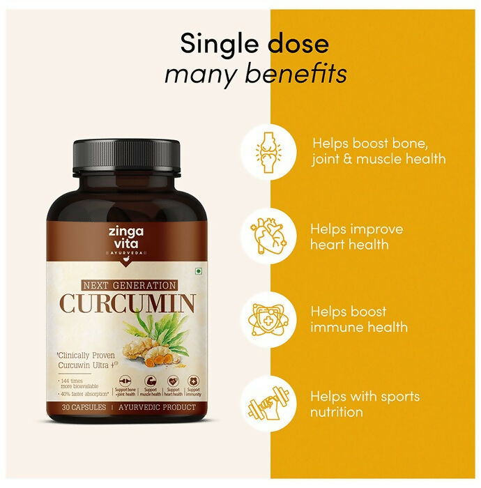 Zingavita Next Generation Curcumin Capsules - Distacart