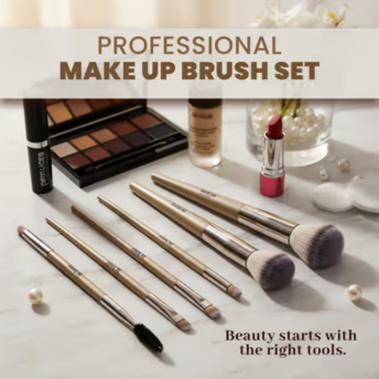Bronson Professional 6Pc Face & Eye Brush Easy Blending - Dista