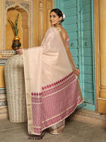Thumbnail for Astita Wine Linen Saree