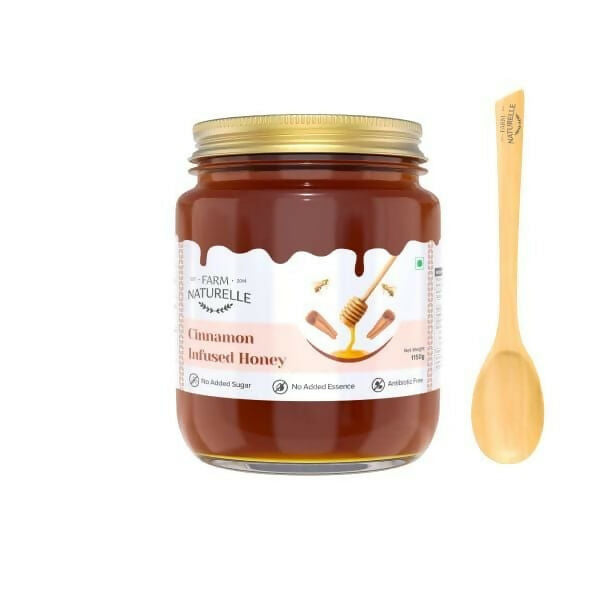 Farm Naturelle Cinnamon Infused Honey - 100% Pure and Natural