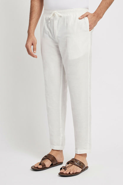 Ethnic India White solid Pant for Men - Distacart