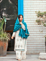 Thumbnail for Teeya Creation White Color Chinon Silk Party Wear Trending Palazzo Set - Distacart