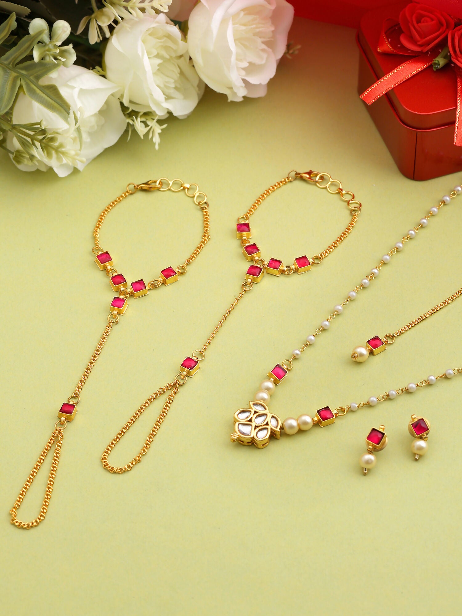 Ruby Raang Dua 4-Piece Jewelry Set