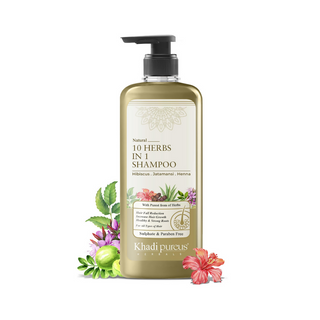 Khadi Pureus Herbals Shreekesha 10 Herbs in 1 Shampoo - Distacart