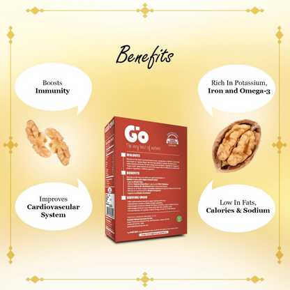 Go Organic Light Quarters & Extra Light Quarters Walnuts - Dista