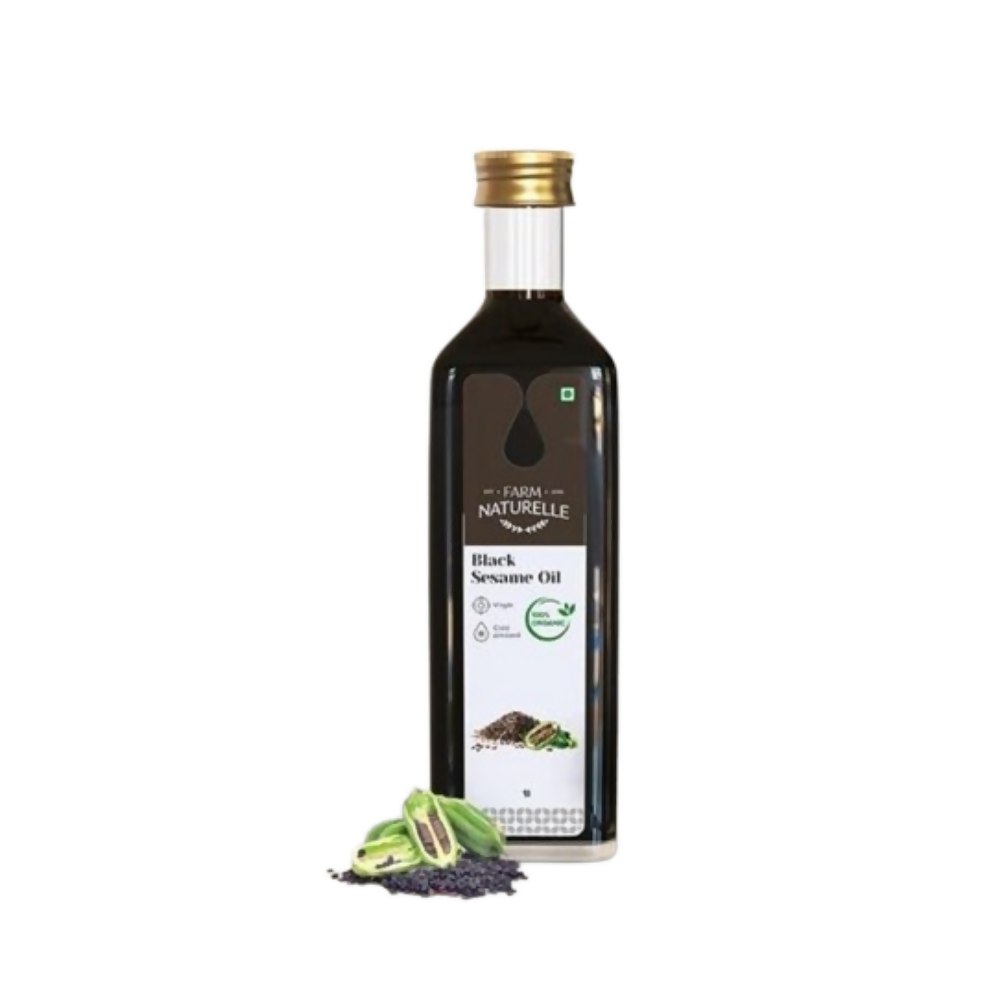 Farm Naturelle Wood Pressed Black Sesame Oil - Distacart