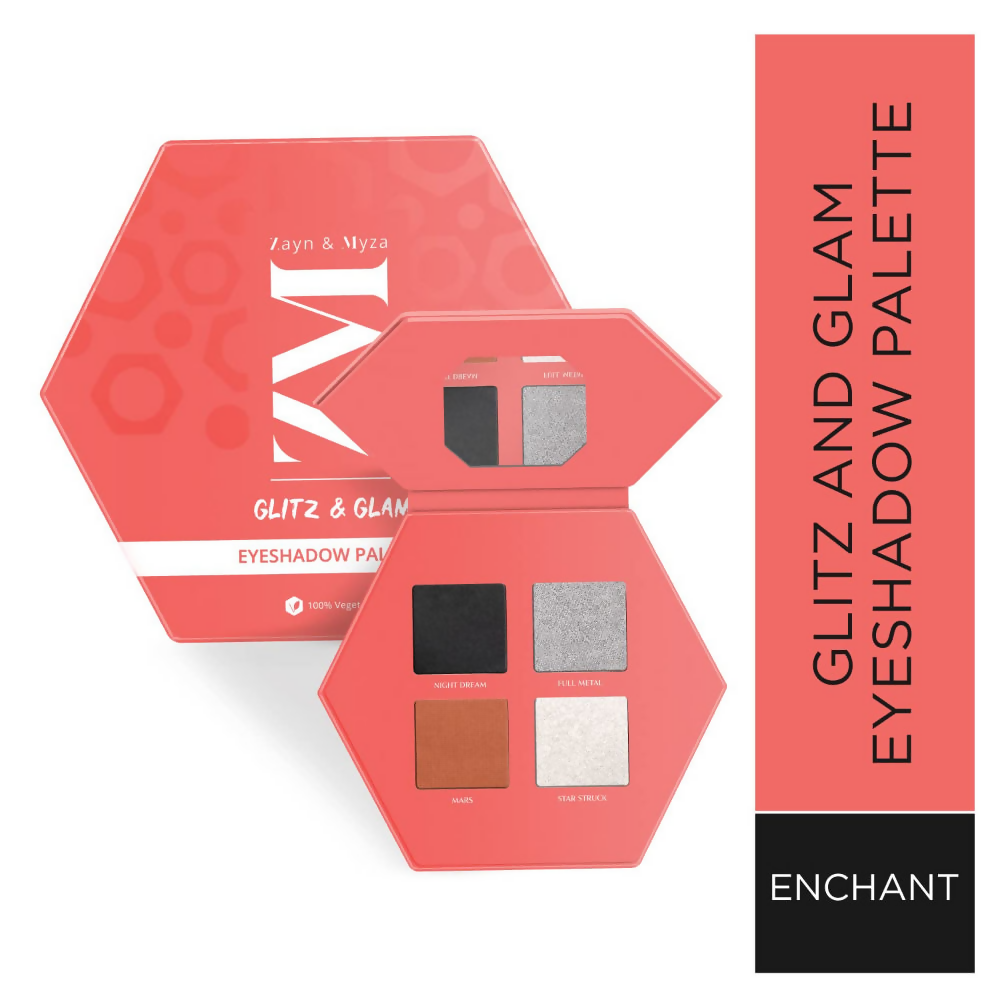 Zayn & Myza Glitz And Glam Eye Shadow Palette - Enchant - Distacart