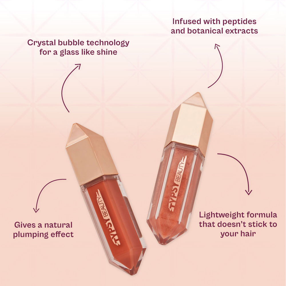 Typsy Beauty Crystal Crush Plumping Gloss Xl - Rose Quartz 01 - Distacart