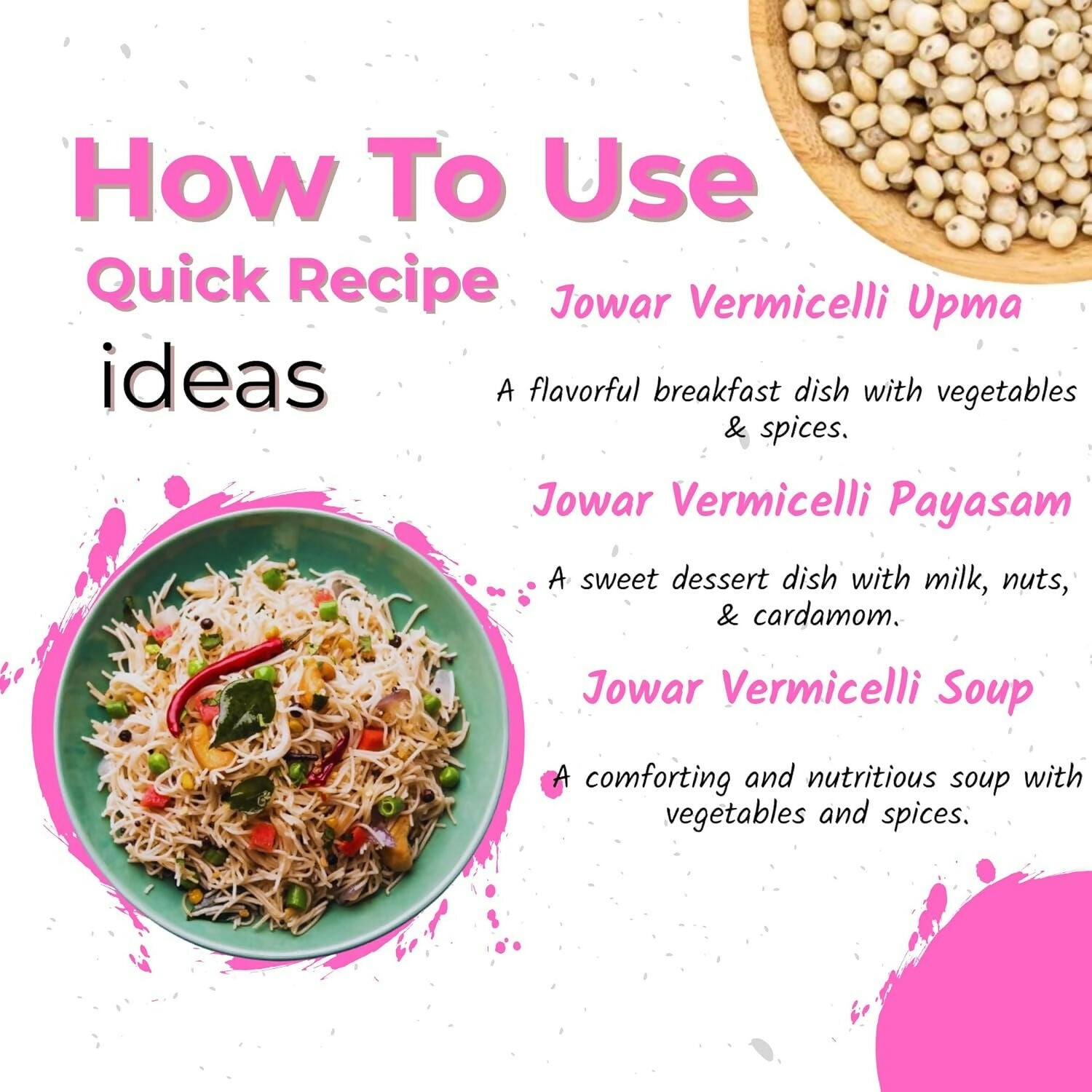 Ammi Samayal White Jowar Vermicelli (Semia) - Distacart