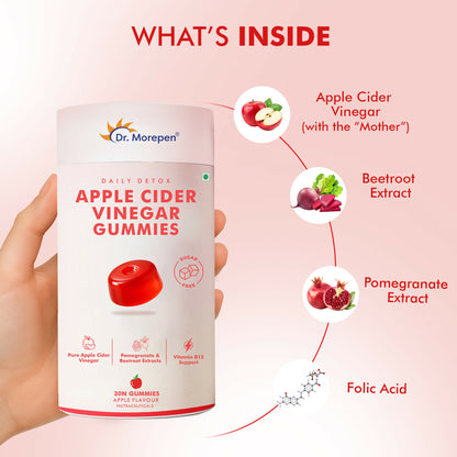 Dr. Morepen Apple Cider Vinegar Gummies - Apple Flavor - Distacart