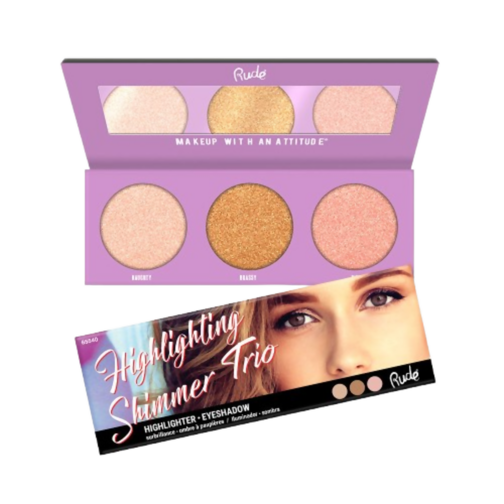 Rude Cosmetics Highlighting Shimmer Trio - Distacart