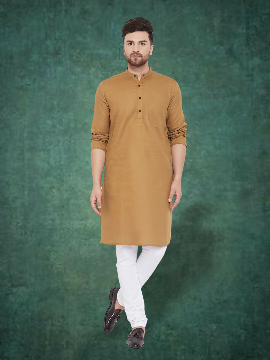 Even Apparels Men's Pure Cotton Beige Kurta - Distacart