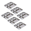 Sumeet Stainless Steel Rectangular 5 in 1 Compartment Lunch/Dinner Plate - small - Dista