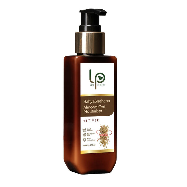 Life Purified Bahyasnehana Almond Oat Moisturiser - Body Lotion - Vetiver - Distacart