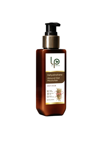 Life Purified Bahyasnehana Almond Oat Moisturiser - Body Lotion - Vetiver - Distacart