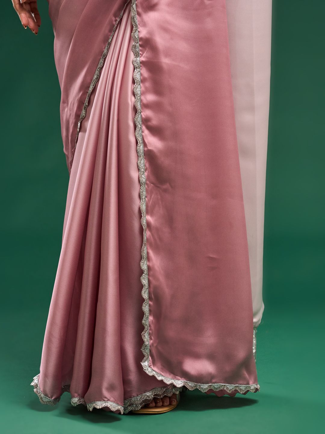 kasee Ombre Satin Saree - Distacart