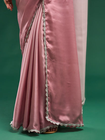 kasee Ombre Satin Saree - Distacart