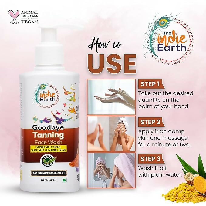 The Indie Earth Goodbye Tanning (Skin Lightening) Facewash - Distacart