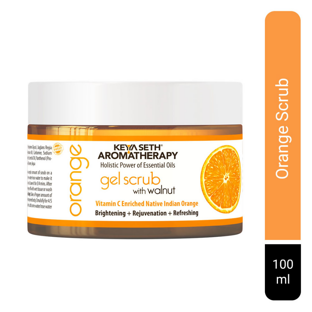 Keya Seth Aromatherapy Orange Gel Scrub with Walnut - Distacart