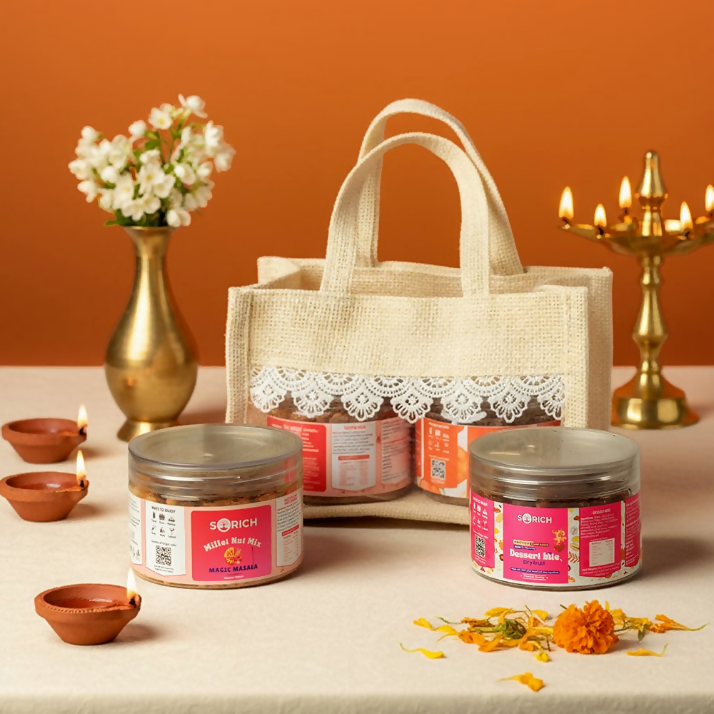 Sorich Organics Mini Light and Bites Hamper Diwali Gift - Distacart