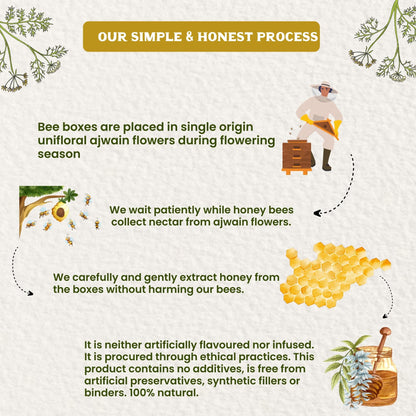 Vediko Origins Raw Ajwain Honey - Distacart