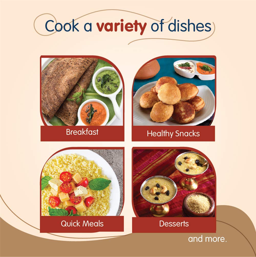 Manna Kodo, Little, Foxtail, Barnyard Millets Combo - Dista