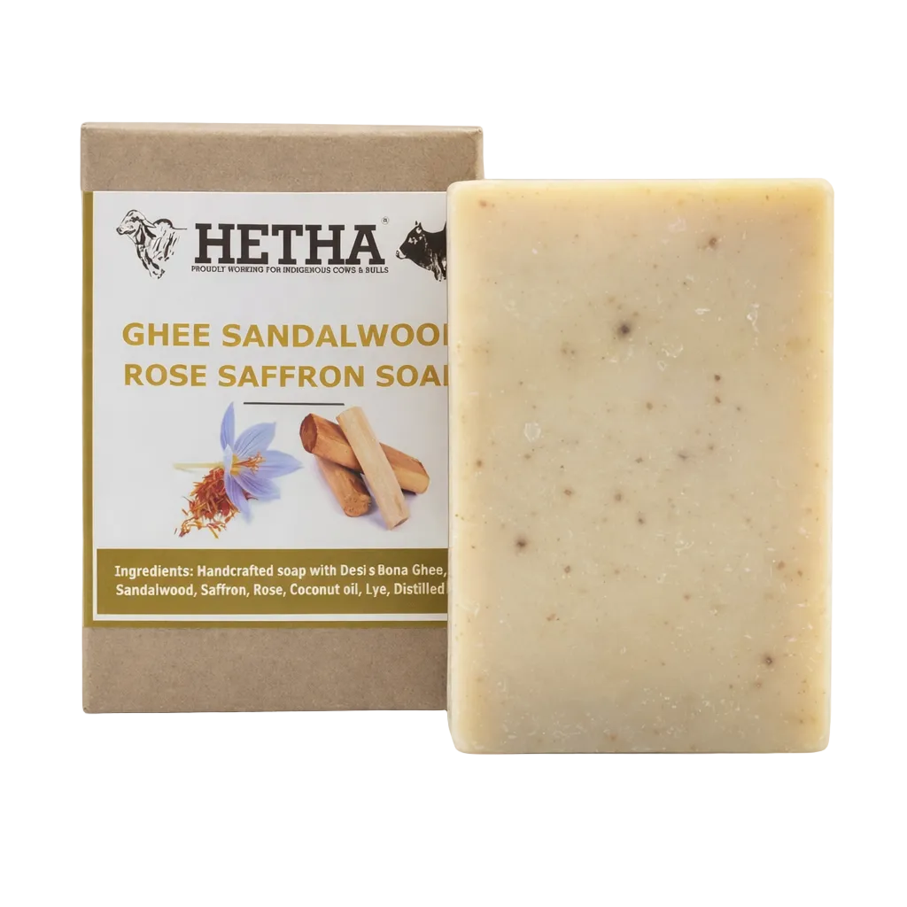 Hetha Ghee Sandalwood Rose Saffron Soap - Dista