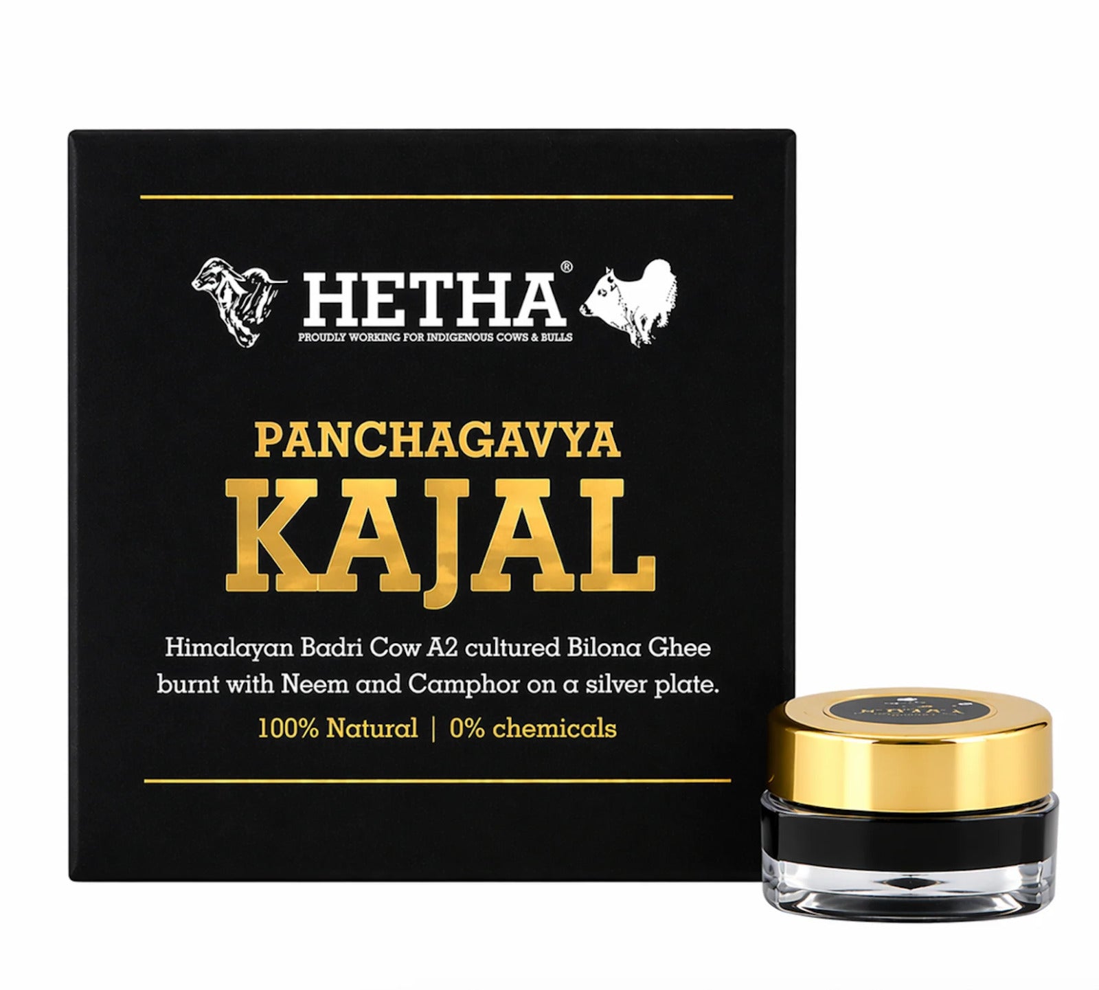 Hetha Ghee based Panchagavya Kajal - 100% Natural - Dista