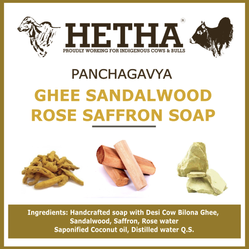 Hetha Ghee Sandalwood Rose Saffron Soap - Dista