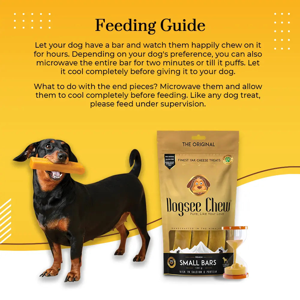 Dogsee Turmeric Small Bars: Long-Lasting Dental Chews for Small Dogs